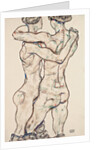 Naked Girls Embracing, 1914 by Egon Schiele