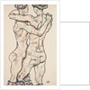 Naked Girls Embracing, 1914 by Egon Schiele
