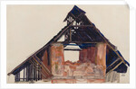 Old Gable, 1913 by Egon Schiele