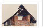 Old Gable, 1913 by Egon Schiele