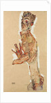 Self-Portrait with Splayed Fingers, 1911 by Egon Schiele