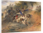 The Foraging Hussar, 1840 by Carl Schindler