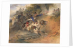 The Foraging Hussar, 1840 by Carl Schindler