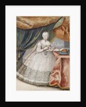 Portrait of Empress Maria Theresia of Austria in Lace Long Gown, c. 1740 by Anonymous