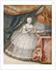 Portrait of Empress Maria Theresia of Austria in Lace Long Gown, c. 1740 by Anonymous
