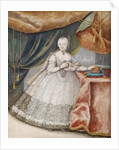 Portrait of Empress Maria Theresia of Austria in Lace Long Gown, c. 1740 by Anonymous