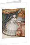 Portrait of Empress Maria Theresia of Austria in Lace Long Gown, c. 1740 by Anonymous