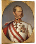 Portrait of Franz Joseph I of Austria, ca 1855 by Anonymous