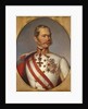 Portrait of Franz Joseph I of Austria, ca 1855 by Anonymous