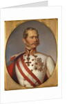 Portrait of Franz Joseph I of Austria, ca 1855 by Anonymous
