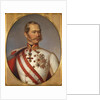 Portrait of Franz Joseph I of Austria, ca 1855 by Anonymous