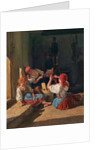 Children decorating a Conscripts hat, 1854 by Ferdinand Georg Waldmüller