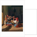 Children decorating a Conscripts hat, 1854 by Ferdinand Georg Waldmüller