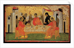 The Hospitality of Abraham (Old Testament Trinity), ca 1380 by Byzantine icon