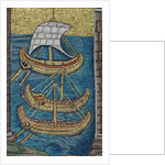 The Roman galleys. Mosaic from Ravenna, copy by Classical Antiquities