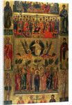 The Ascension of Christ with the Hetoimasia, 15th century by Andreas Ritzos