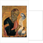 Saint John the Evangelist writing his Revelations, ca 1455 by Andreas Ritzos