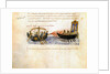 Greek fire. Miniature from the Madrid Skylitzes, 11th-12th century by Anonymous