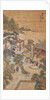 Studying scholars in a garden (Hanging scroll) by Chinese Master
