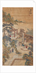 Studying scholars in a garden (Hanging scroll) by Chinese Master