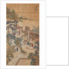 Studying scholars in a garden (Hanging scroll) by Chinese Master