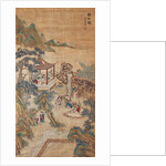Studying scholars in a garden (Hanging scroll) by Chinese Master