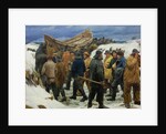 The Lifeboat is Taken through the Dunes, 1883 by Michael Ancher