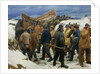 The Lifeboat is Taken through the Dunes, 1883 by Michael Ancher