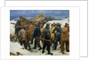 The Lifeboat is Taken through the Dunes, 1883 by Michael Ancher
