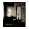 Interior with potted plant on card table, 1910-1911 by Vilhelm Hammershøi