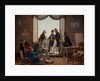 A Group of Danish Artists in Rome, 1837 by Constantin Hansen