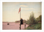 View from Dosseringen near the Sortedam Lake Looking towards the Suburb Nørrebro outside Copenhagen, 1838 by Christen Schiellerup Købke