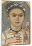 Boy with a Floral Garland in His Hair, ca 200-230 by Fayum mummy portraits