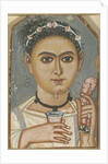 Boy with a Floral Garland in His Hair, ca 200-230 by Fayum mummy portraits