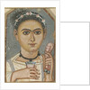 Boy with a Floral Garland in His Hair, ca 200-230 by Fayum mummy portraits