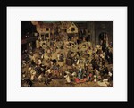 The Combat between Carnival and Lent, c. 1560 by Pieter Brueghel the Younger