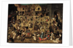 The Combat between Carnival and Lent, c. 1560 by Pieter Brueghel the Younger