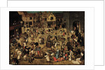 The Combat between Carnival and Lent, c. 1560 by Pieter Brueghel the Younger