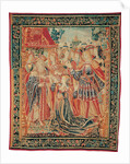 The Story of Troy. Cassandra intercedes before Priam to obtain a Pardon for Paris, c. 1520 by Brussels Manufactory