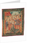 The Story of Troy. Cassandra intercedes before Priam to obtain a Pardon for Paris, c. 1520 by Brussels Manufactory