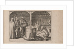 Illustration for Tripvs avrevs, hoc est, Tres tractatvs chymici selectissimi.., 1618 by Theodor de Bry
