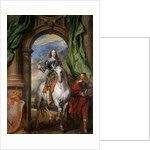 Equestrian portrait of Charles I, King of England  (1600-1649) with M. de St Antoine by Sir Anthonis van Dyck