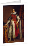 Portrait of Henry Danvers, 1st Earl of Danby, in robes as Knight of the Garter, End 1630s by Sir Anthonis van Dyck