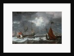 Sea storm with sailing ships, c. 1645 by Bonaventura Peeters the Elder
