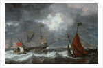 Sea storm with sailing ships, c. 1645 by Bonaventura Peeters the Elder