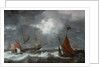 Sea storm with sailing ships, c. 1645 by Bonaventura Peeters the Elder