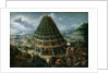 The Tower of Babel, 1595 by Marten van Valckenborch