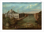 Procession of the Grand Vizier on the Hippodrome Square with the Sultan Ahmed Mosque, 1737 by Jean-Baptiste Vanmour