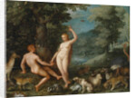 Paradise Landscape with Eve Tempting Adam by Jan Brueghel the Younger
