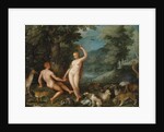 Paradise Landscape with Eve Tempting Adam by Jan Brueghel the Younger